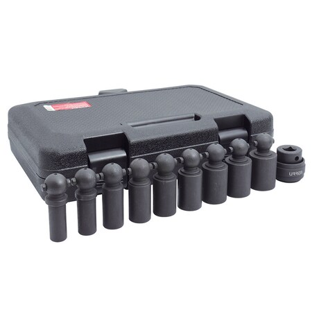 Urrea 1/2" Drive Socket Set, Metric, 9 pcs 74243